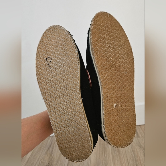 TOMS Womens Tomboy Boot Size 8.5 Black Suede Lace Up Boho Hipster Combat Bootie - Picture 6 of 8